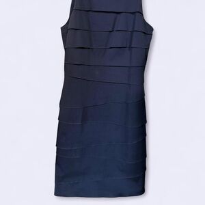 Nicole Miller Midnight Blue Tiered Mini Dress